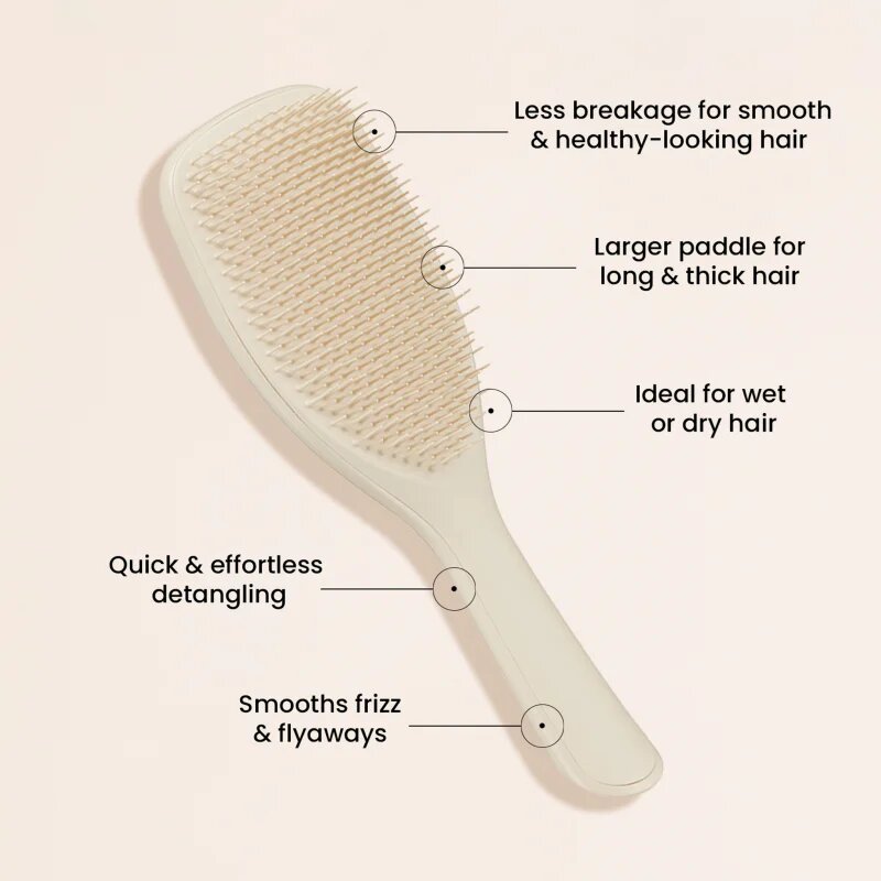 Tangle Teezer Large Ultimate Detangler Vanilla nagy lapos hajkefe nedves hajra Vanilla 1 db