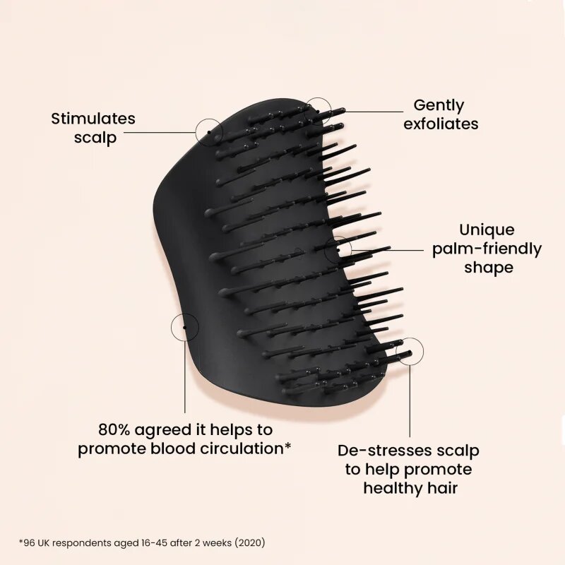 Tangle Teezer Scalp Brush Black masszázs kefe fejbőrre 1 db