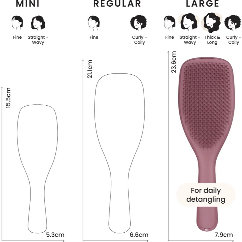 Tangle Teezer The Ultimate hajkefe L méret Pink Velvet 1 db