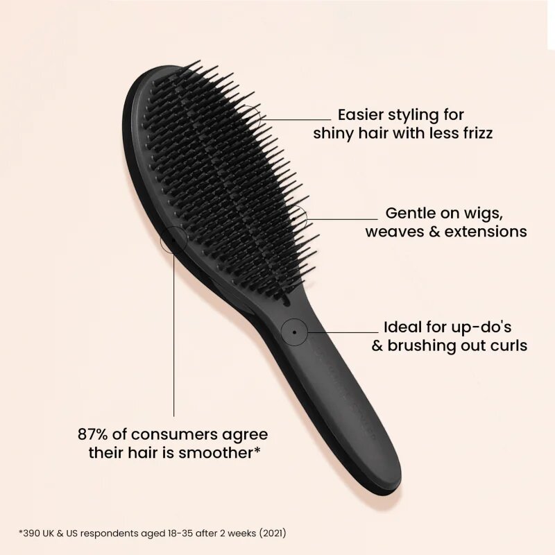 Tangle Teezer The Ultimate Styler Jet Black hajkefe minden hajtípusra 1 db