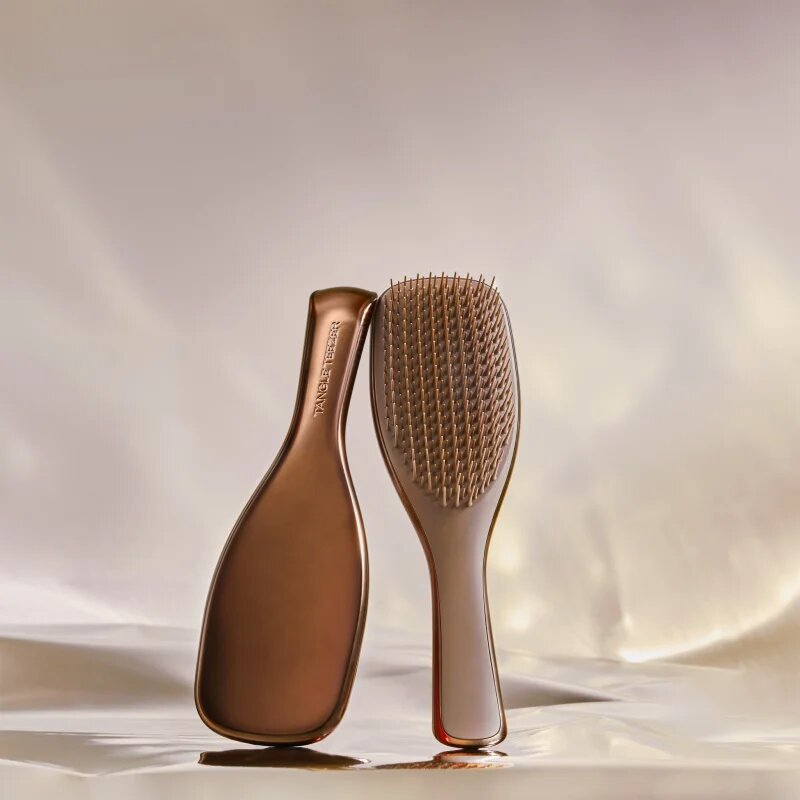 Tangle Teezer Ultimate Detangler Chrome lapos kefe egyenes és göndör hajra Chocolate Bronze 1 db