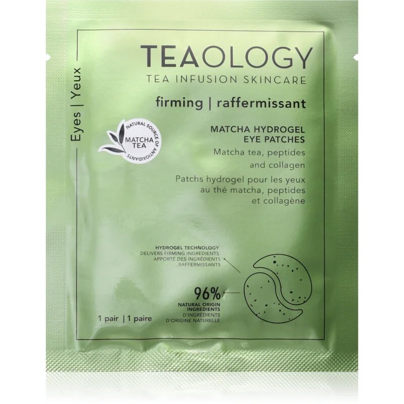 Teaology Matcha Infusion Hydrogel Eye Patches regeneráló hidrogéles szem alatti párnácskák kollagénnel 1 pár