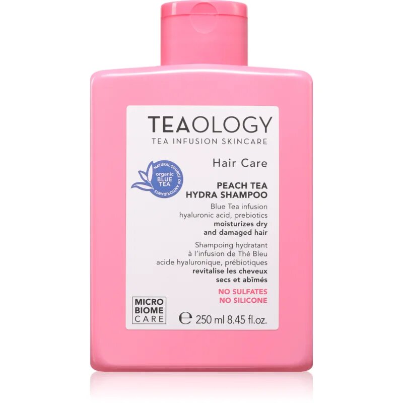 Teaology Peach Tea Hydra Shampoo hidratáló sampon károsodott haj erősítésére 250 ml