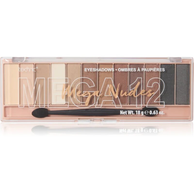 Technic Cosmetics Mega Eyeshadows szemhéjfesték paletta árnyalat Mega Nudes 18 g