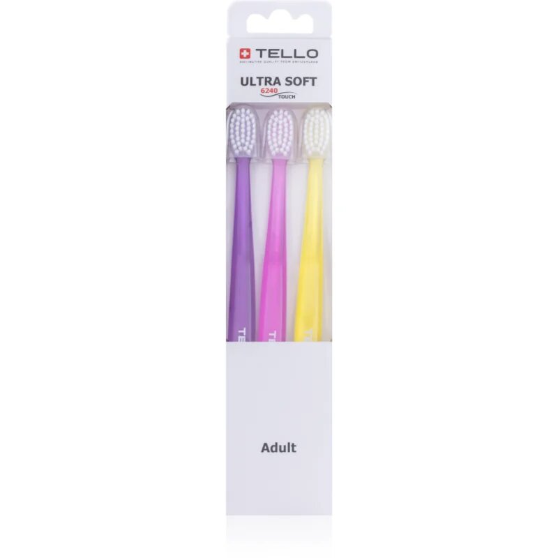 TELLO 6240 Ultra Soft 3pack fogkefe 3 db