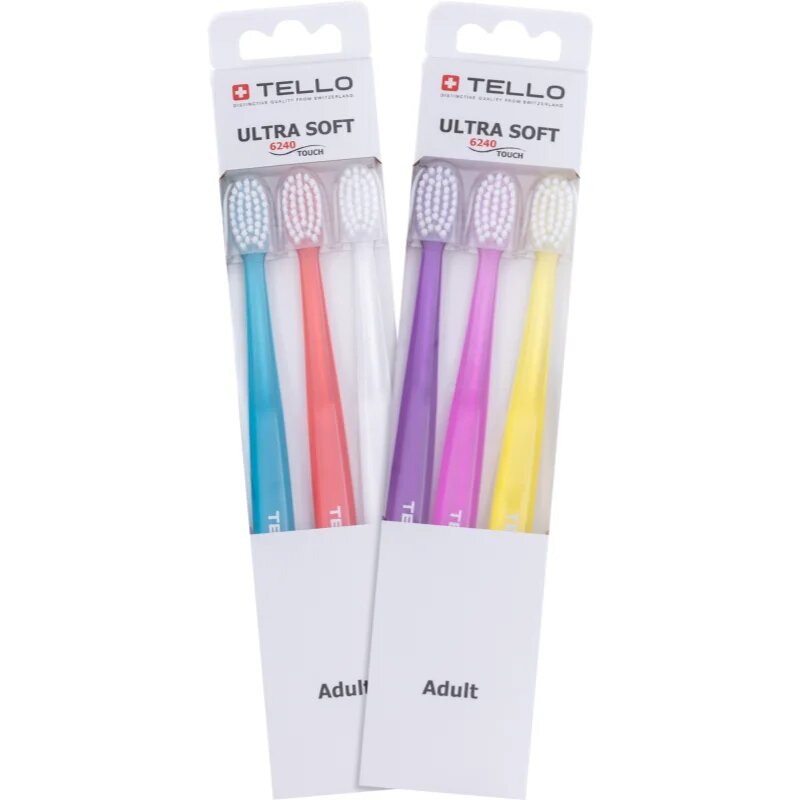 TELLO 6240 Ultra Soft 3pack fogkefe 3 db