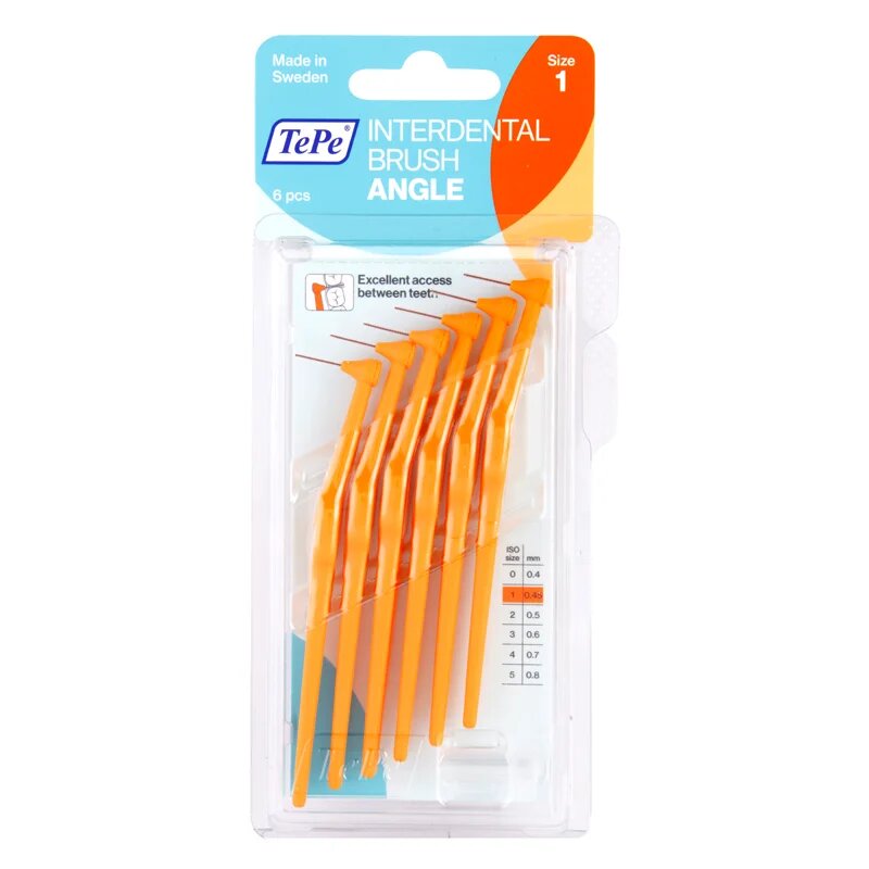 TePe Angle Size 1 fogköztisztító kefék 045 mm 6 db