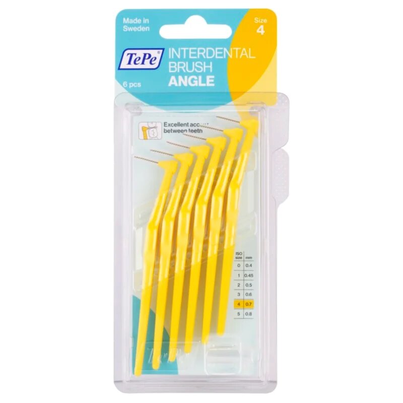 TePe Angle Size 4 fogköztisztító kefék 07 mm 6 db