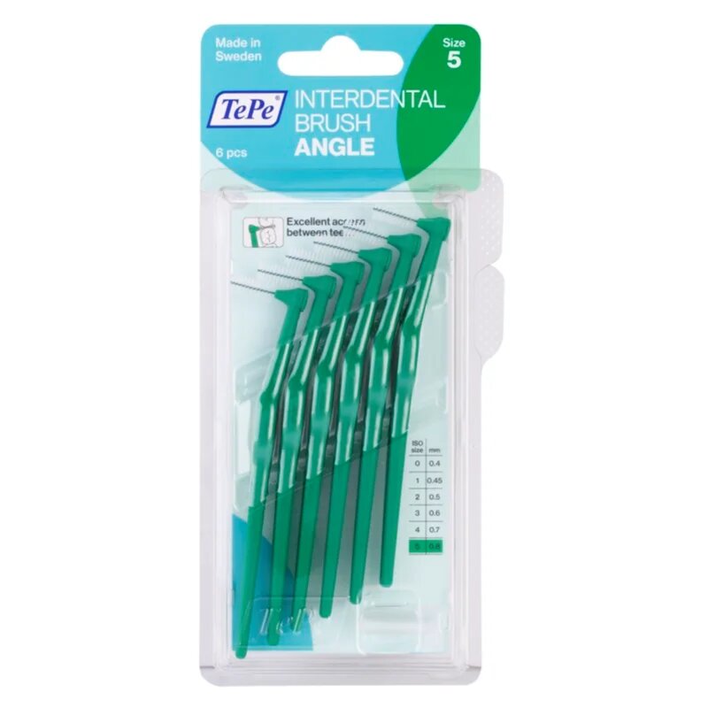 TePe Angle Size 5 fogköztisztító kefék 08 mm 6 db