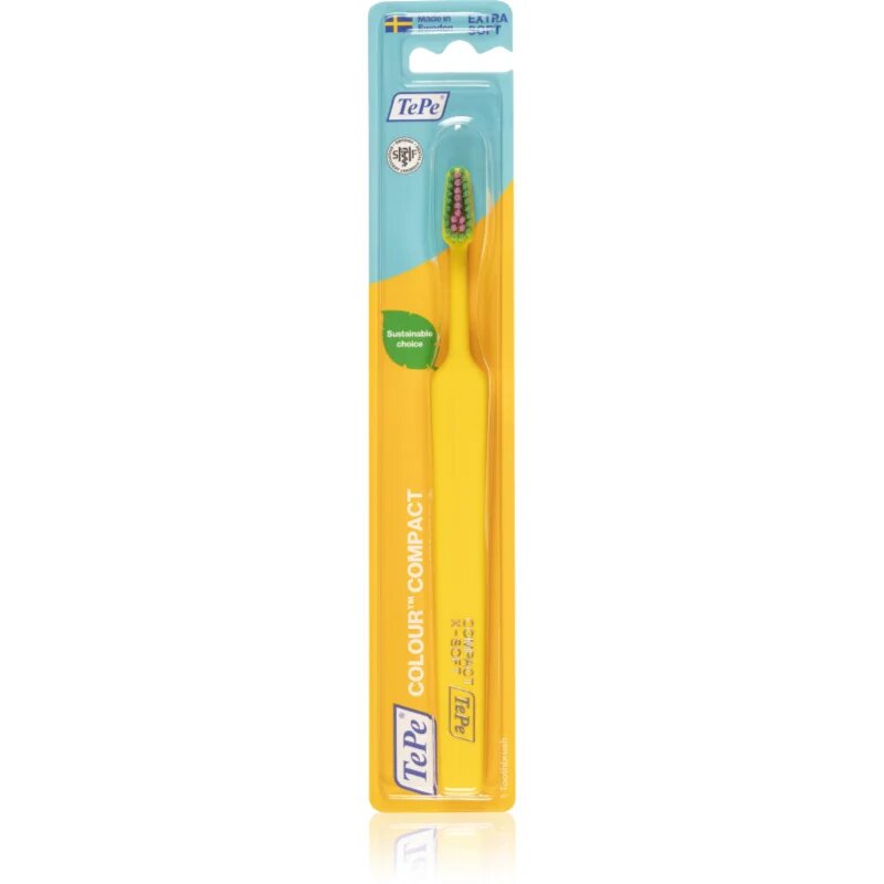 TePe Colour Compact X-Soft fogkefe Yellow 1 db