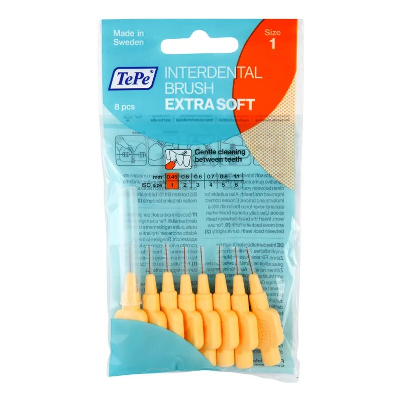 TePe Extra Soft fogköztisztító kefék 045 mm 8 db