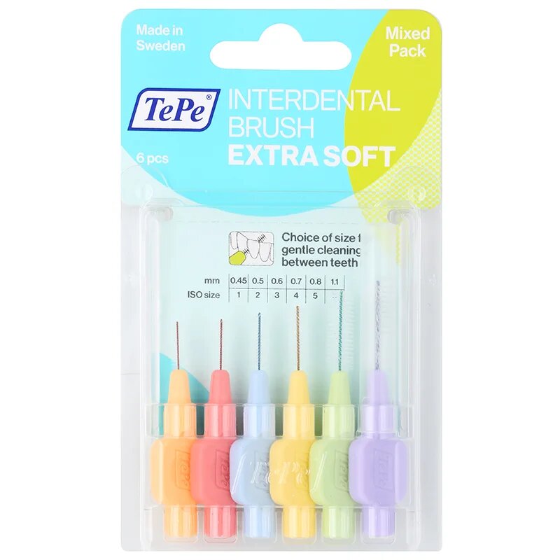 TePe Extra Soft fogköztisztító kefék mix 8 db