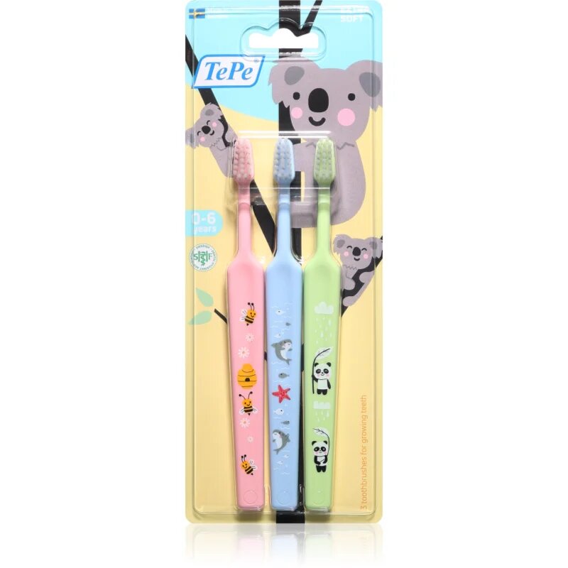 TePe X-Soft 0-6y fogkefék 3 db