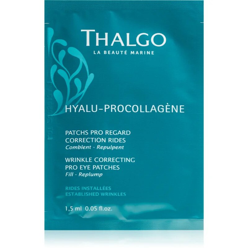 Thalgo Hyalu-Procollagen Wrinkle Correcting Pro Eye Patches simító szemkörnyék maszk 8x2 db