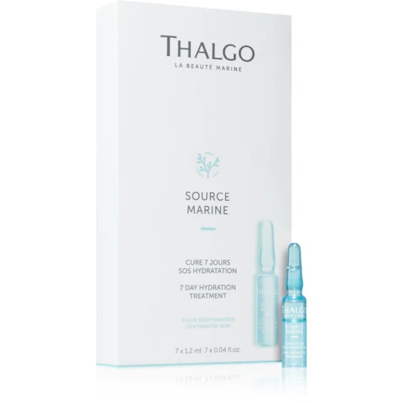 Thalgo Source Marine 7 Day Hydration Treatment 7 napos regeneráló kúra a bőr intenzív hidratálásához 7x1.2 ml