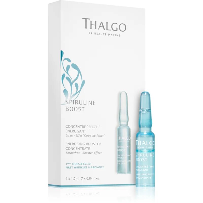 Thalgo Spiruline Boost Energising Booster Concentrate koncentrátum ráncok ellen C vitamin 7 x 1.2 ml