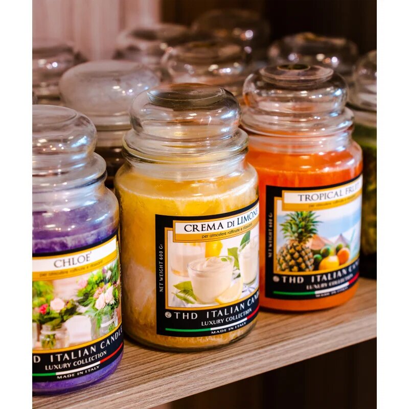 THD Italian Luxury Crema Di Limone illatgyertya 600 g