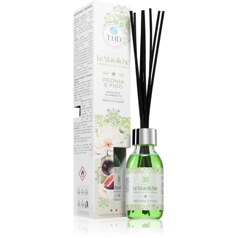 THD Le Maioliche Peonia e Fico Aroma diffúzor töltettel 100 ml