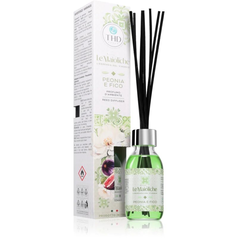 THD Le Maioliche Peonia e Fico Aroma diffúzor töltettel 100 ml