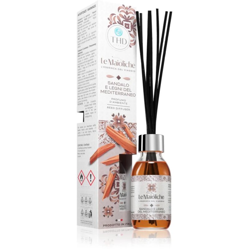 THD Le Maioliche Sandalo e Legni Del Mediterraneo Aroma diffúzor töltettel 100 ml