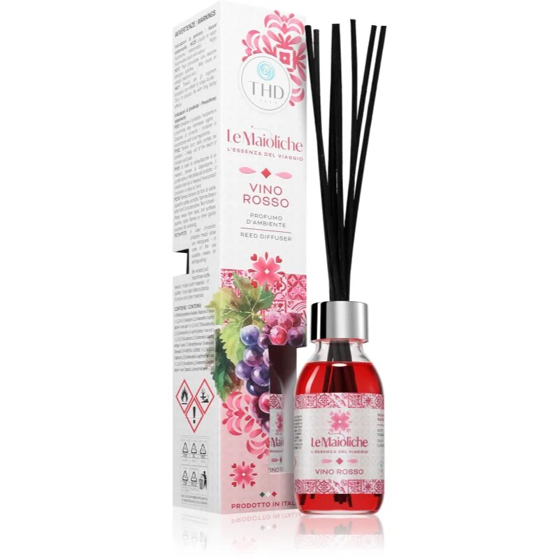THD Le Maioliche Vino Rosso Aroma diffúzor töltettel 100 ml