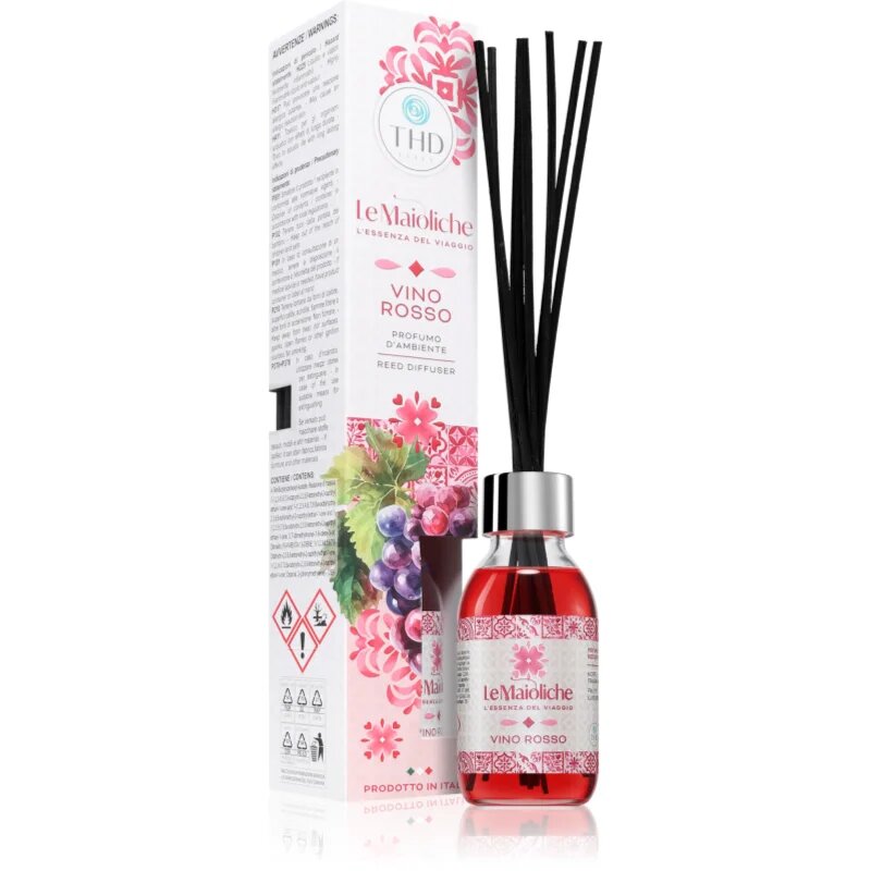 THD Le Maioliche Vino Rosso Aroma diffúzor töltettel 100 ml