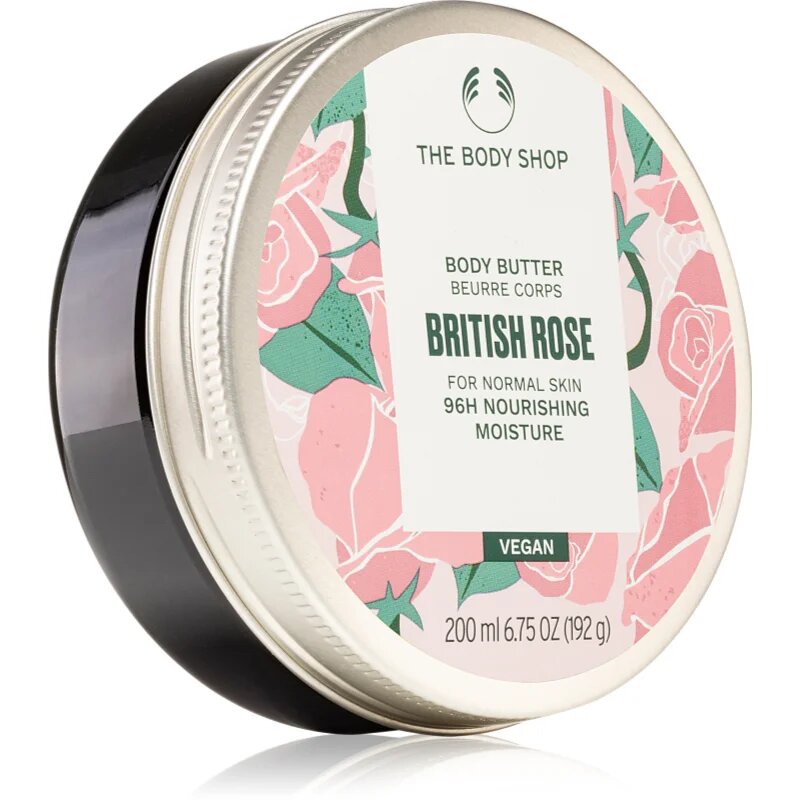 The Body Shop British Rose Body Butter testvaj rózsa illattal 200 ml