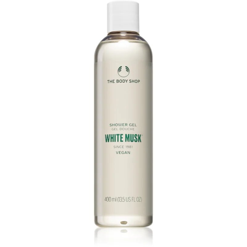 The Body Shop White Musk Shower Gel gyengéd tusfürdő gél 400 ml