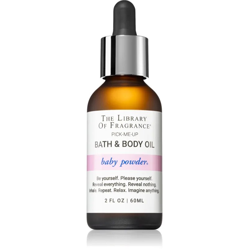 The Library of Fragrance Baby Powder testolaj fürdőbe unisex 60 ml