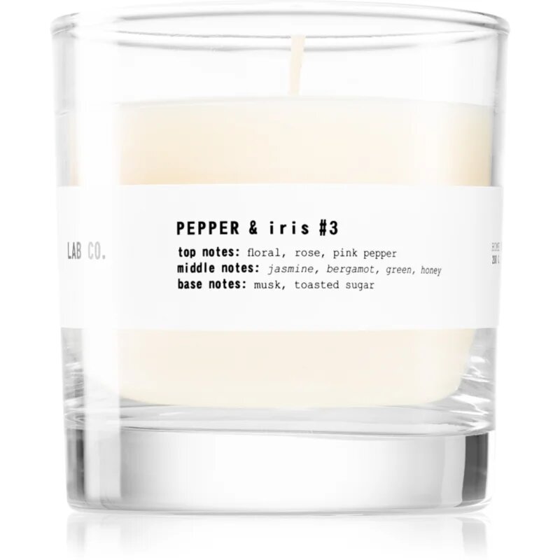 The Olphactory Lab Co. Pepper & Iris illatgyertya 200 g