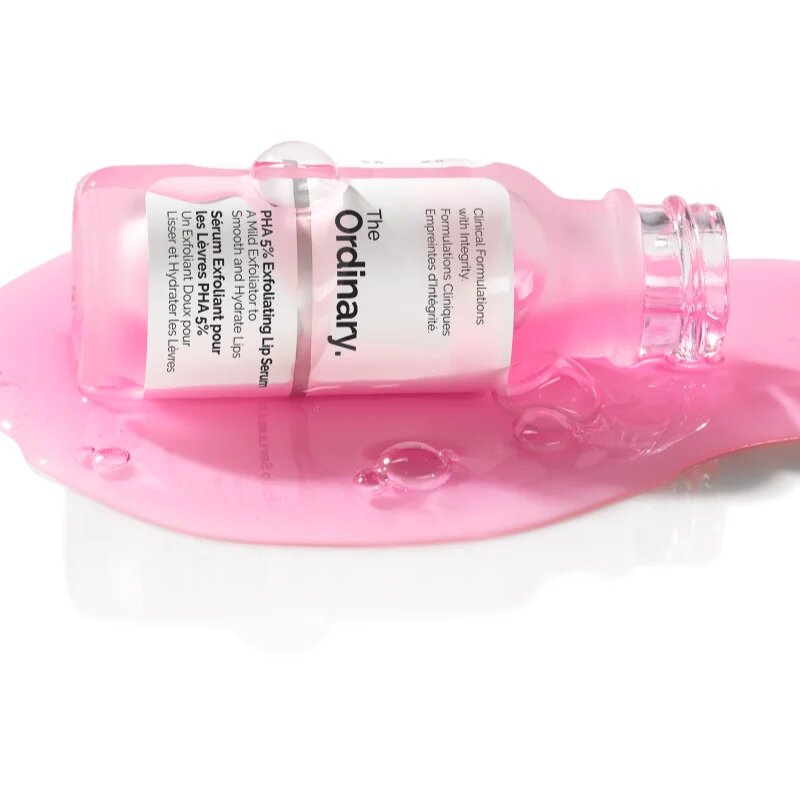 The Ordinary PHA 5% Exfoliating Lip Serum feszesítő hámlasztó szérum az ajkakra 15 ml