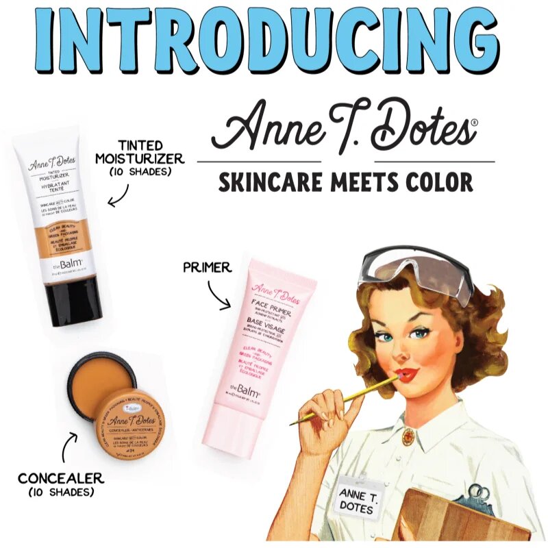 theBalm Anne T. Dotes® Tinted Moisturizer hidratáló krém tonizáló árnyalat #14 Fair 30 ml