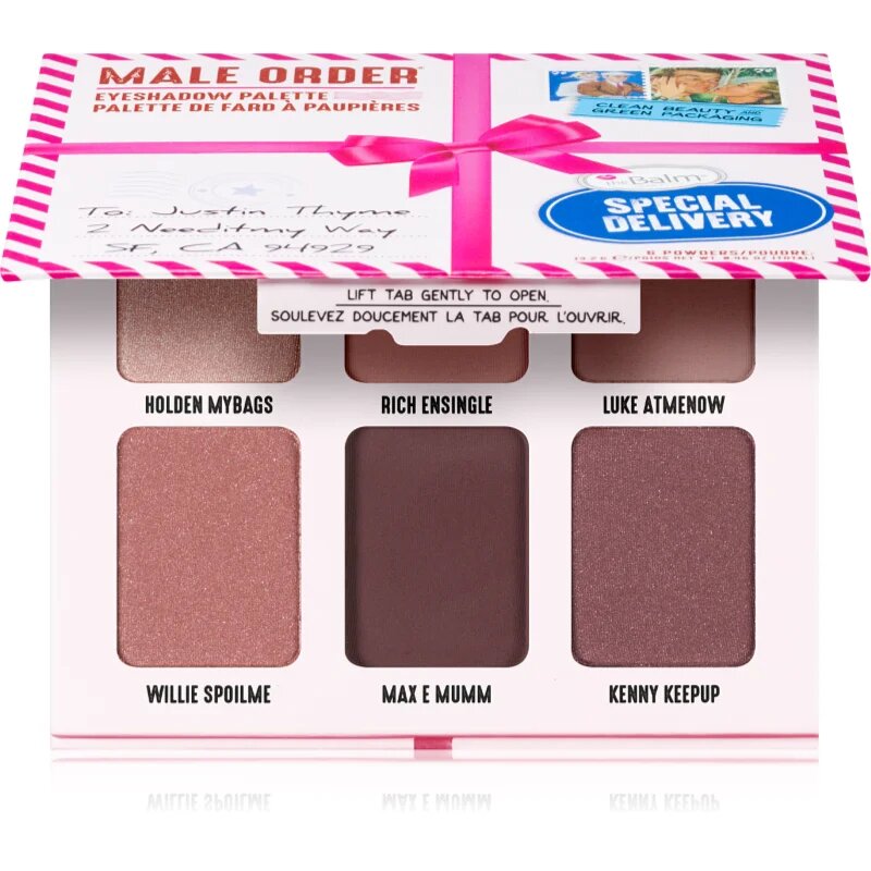 theBalm Male Order® Special Delivery szemhéjfesték paletta 13.2 g