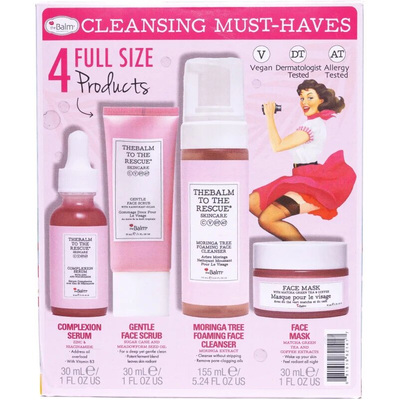 theBalm To The Rescue® Skincare Collection ajándékszett a bőr tökéletes tisztításához