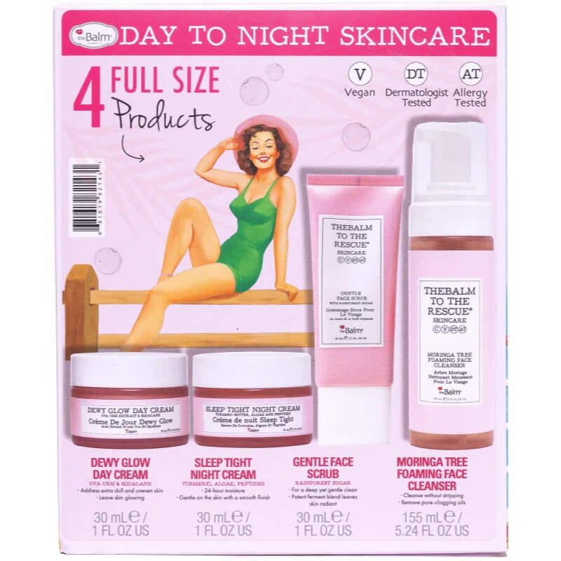 theBalm To The Rescue® Skincare Collection ajándékszett Nappali és éjjeli ápolás