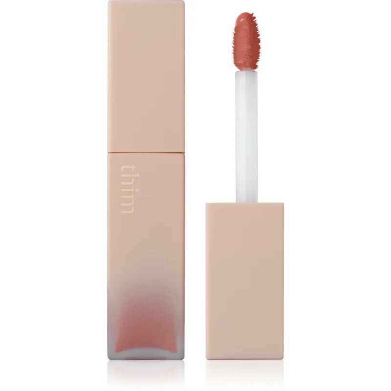 thim Satin Lip Glaze tartós ajakfény hidratáló hatással árnyalat 02 Haze Coral 6 g