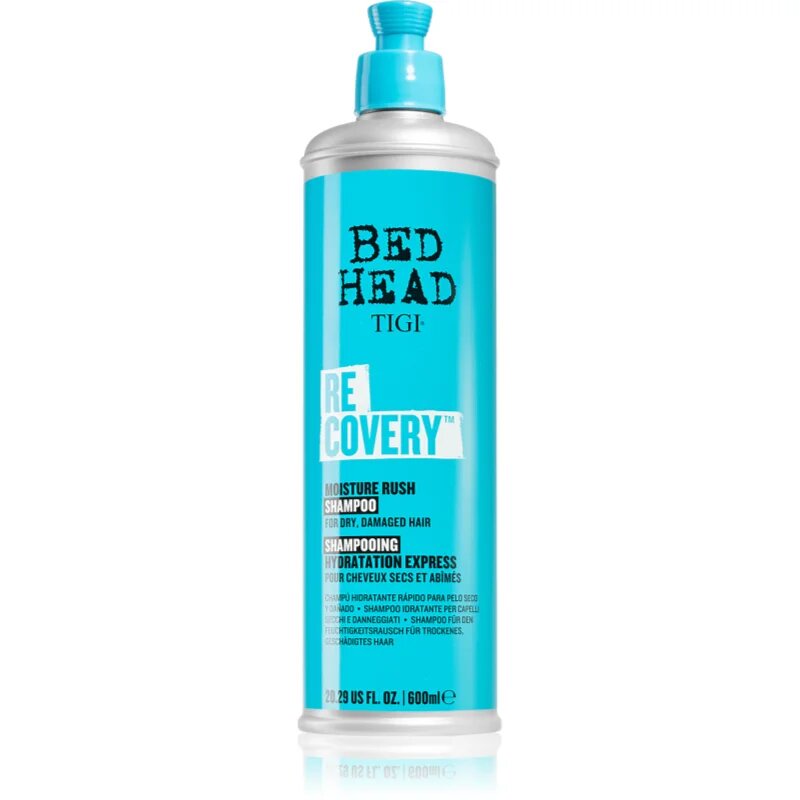 TIGI Recovery Moisture Rush Shampoo hidratáló sampon száraz és sérült hajra 600 ml