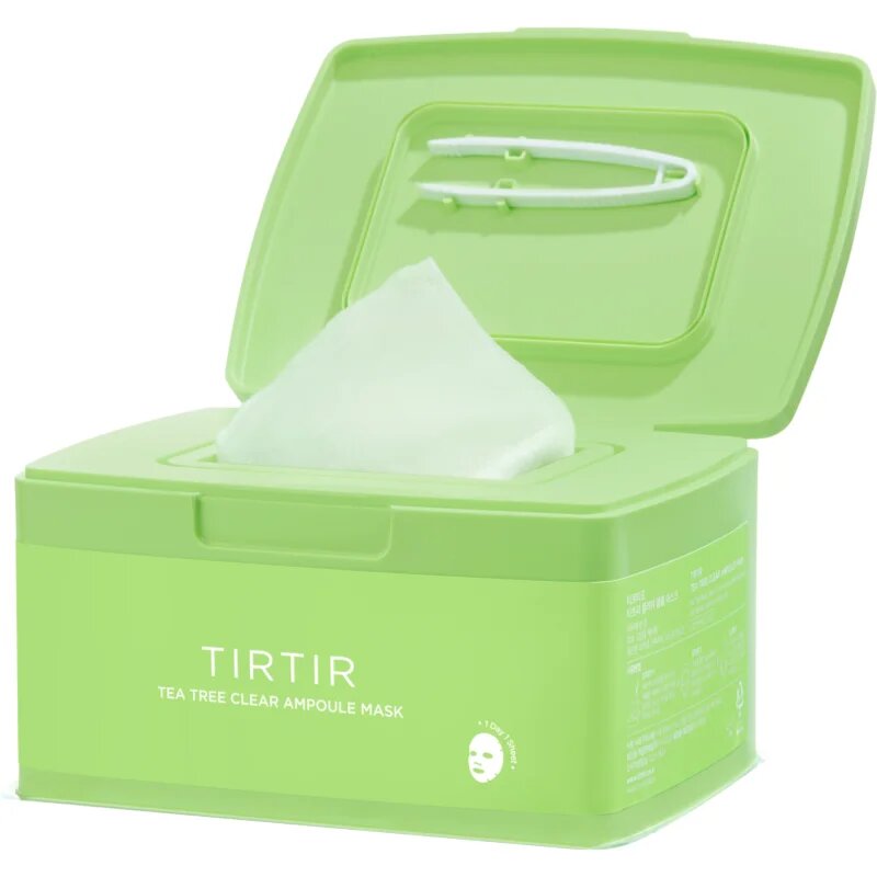 TIRTIR Ampoule Mask Tea Tree Clear nyugtató hatású gézmaszk a problémás bőrre 30 db