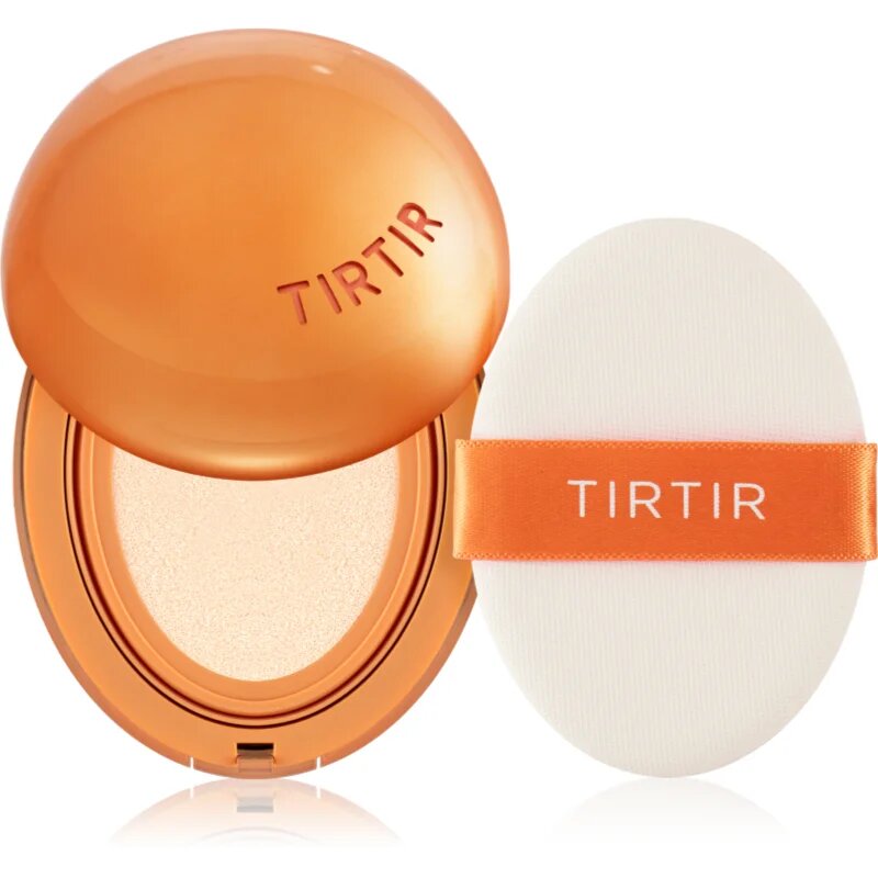 TIRTIR Mask Fit AI Filter Cushion Mini tartós alapozó sminkszivaccsal matt hatással árnyalat 15C Fair Porcelain 4.5 g
