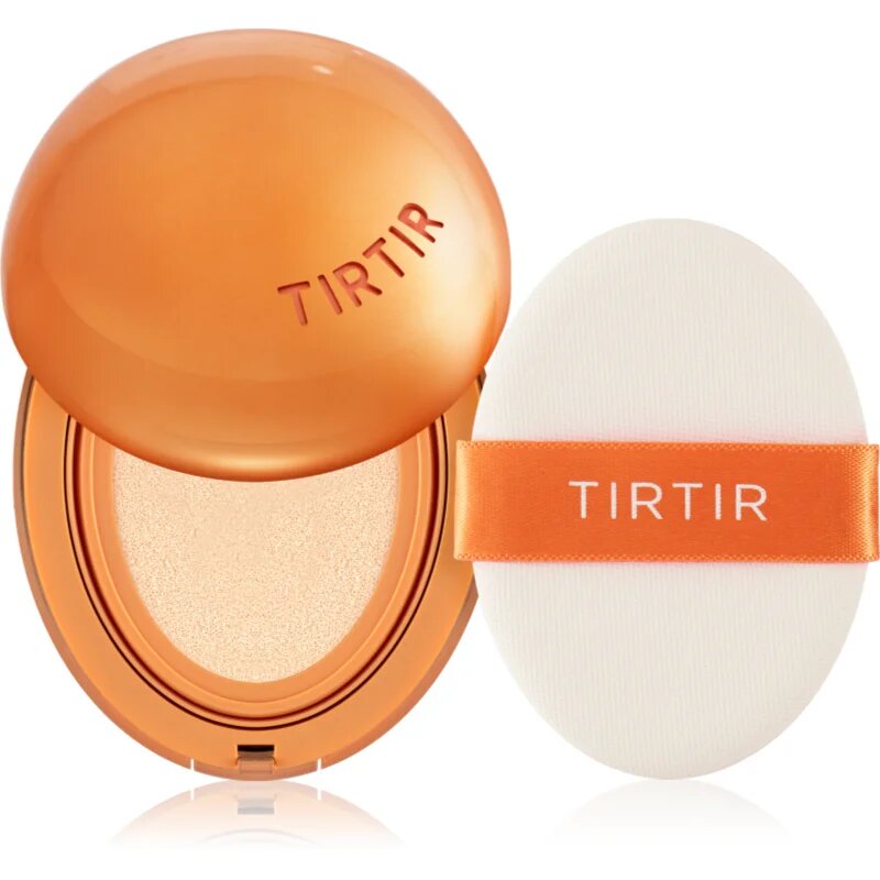 TIRTIR Mask Fit AI Filter Cushion Mini tartós alapozó sminkszivaccsal matt hatással árnyalat 17C Porcelain 4.5 g