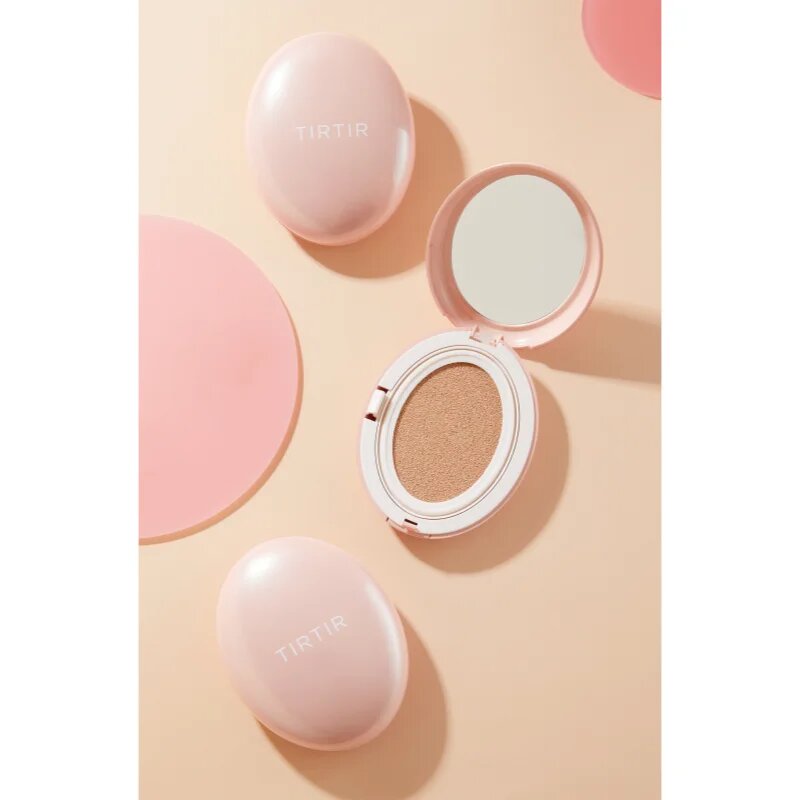 TIRTIR Mask Fit All Cover Cushion Mini mattító make-up szivaccsal árnyalat 24N Latte 4.5 g
