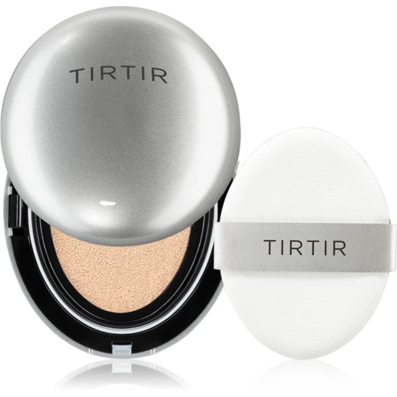 TIRTIR Mask Fit Aura Cushion Mini hidratáló alapozó sminkszivaccsal az élénk bőrért árnyalat 25N Mocha 4.5 g