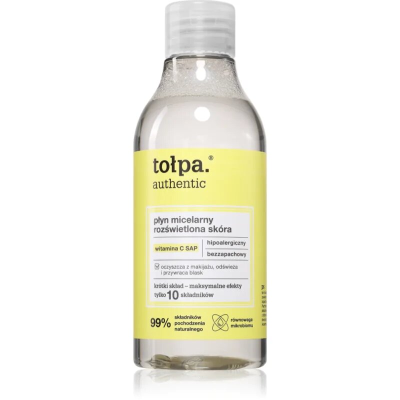 Tołpa Authentic Micellar Liquid Illuminated Skin tisztító micellás víz 300 ml