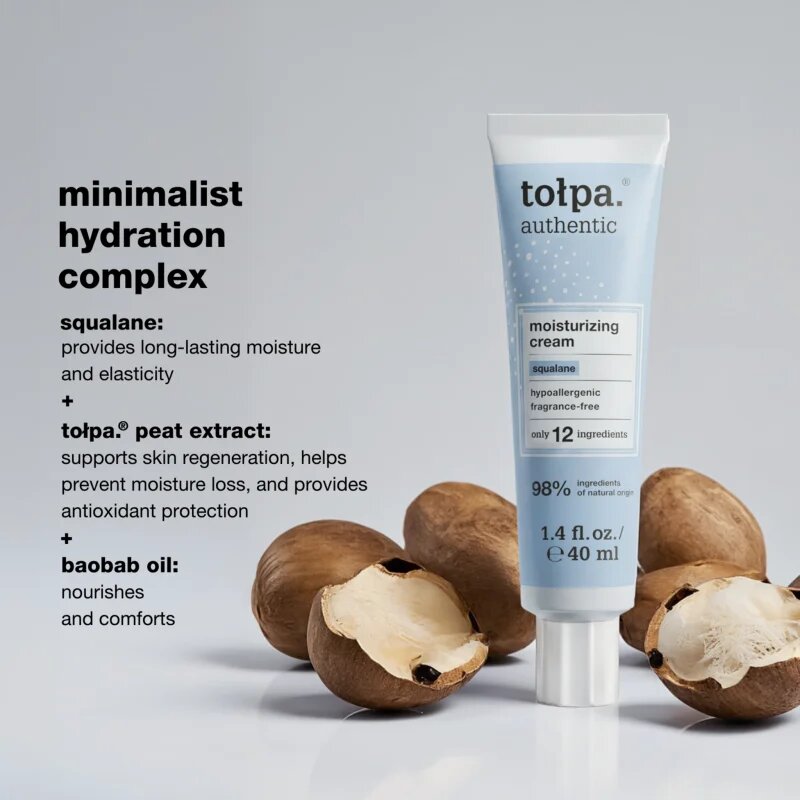 Tołpa Authentic Moisturized Skin Cream mélyen hidratáló krém száraz bőrre 40 ml