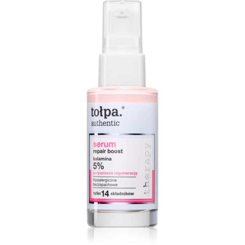 Tołpa Authentic Serum Repair Boost erősítő szérum az arcbőr megnyugtatására 30 ml