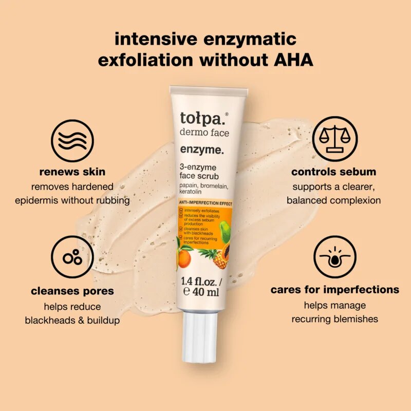 Tołpa Dermo Face Enzyme gyengéd enzimatikus peeling 40 ml