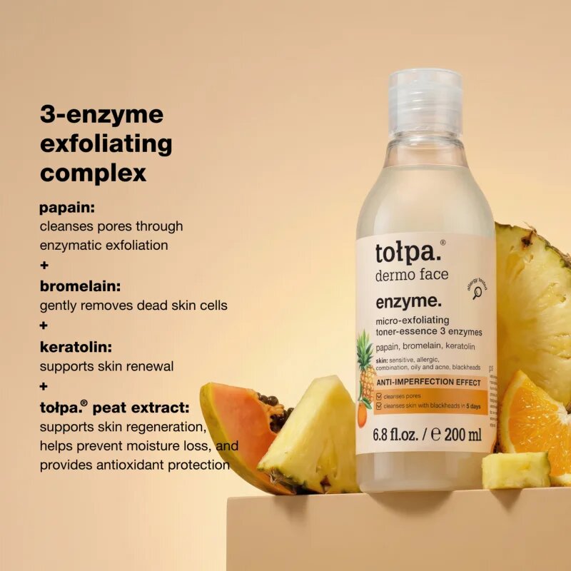 Tołpa Dermo Face Enzyme tisztító emulzió peeling hatással 200 ml