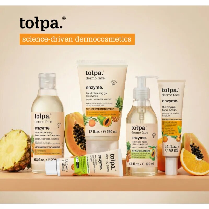 Tołpa Dermo Face Enzyme tisztító emulzió peeling hatással 200 ml