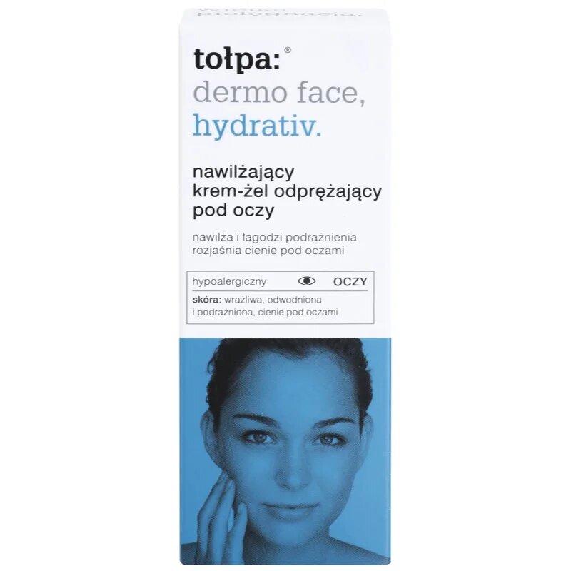 Tołpa Dermo Face Hydrativ szemkörnyékápoló krém-gél a szem alatti sötét karikákra 10 ml