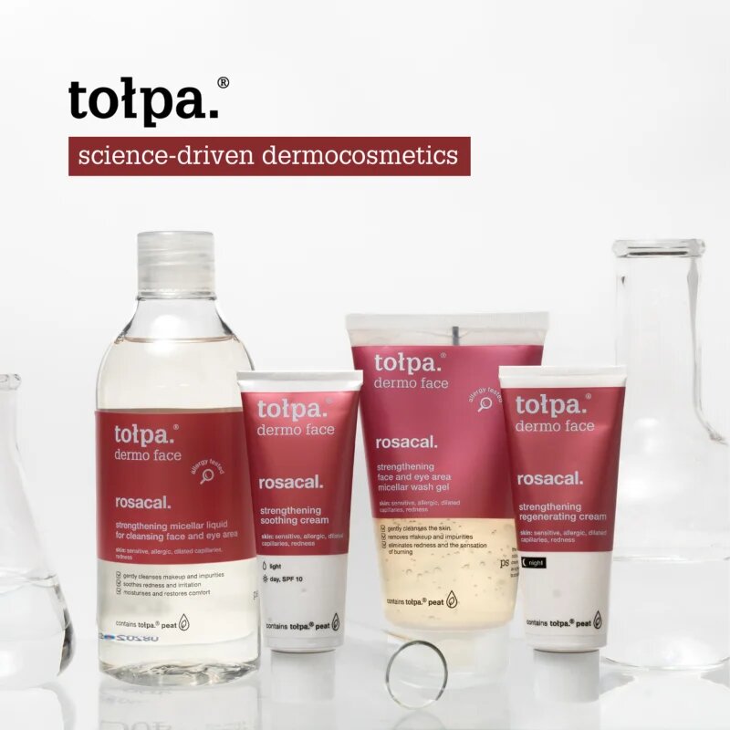 Tołpa Dermo Face Rosacal éjszakai regeneráló krém Érzékeny bőrpírra hajlamos bőrre 40 ml
